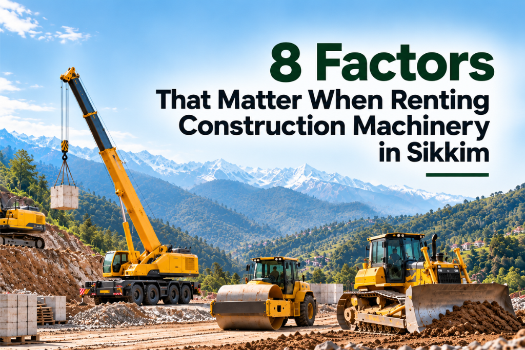 8 Factors That Matter When Renting Construction Machinery in Sikkim